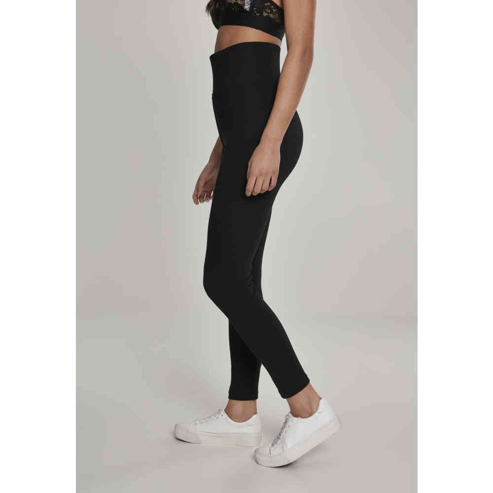 Urban Classics - High Waist Jersey Leggings - Noir